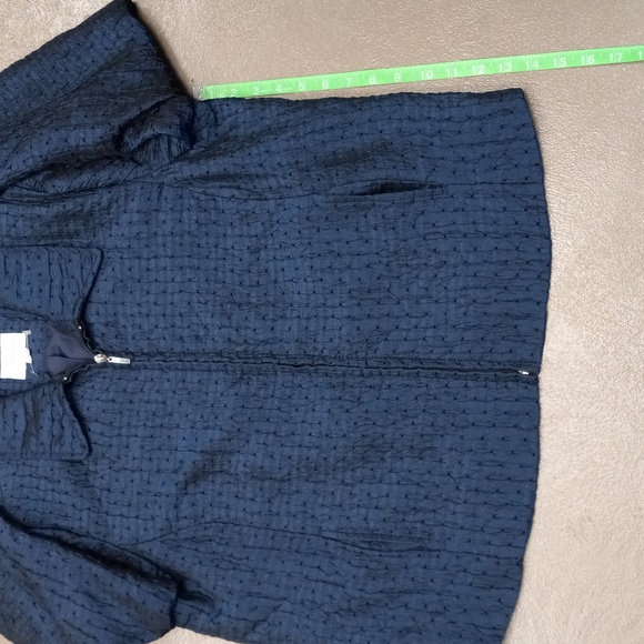 Erin London Midnight Blue and Black Shimmer, 2 Pocket Dress Jacket - Picture 5 of 13